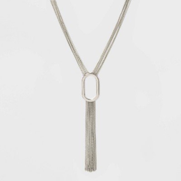 a new day Jewelry - A new day rhodium tassel necklace